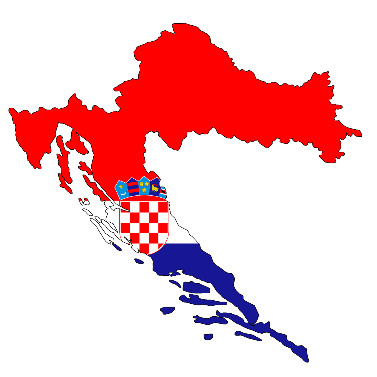 Hrvatska zemljovid